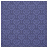 Blaue Blumendamastluxustapete Stoff (Muster)
