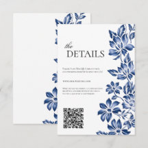 Blaue Blumendelftware – die Details zur Hochzeitsf