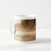 Blaue Blumenerinnerungen Tasse (Vorderseite Links)