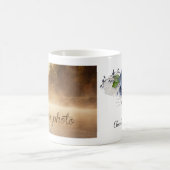 Blaue Blumenerinnerungen Tasse (Mittel)