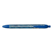 Blaue Blumengärten Kugelschreiber (Rückseite)