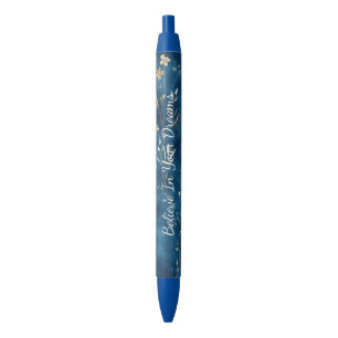 Blaue Blumengärten Kugelschreiber