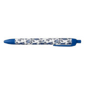 Blaue Blumengärten Kugelschreiber (Unterseite)