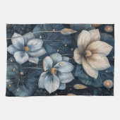 Blaue Blumengebinde Geschirrtuch (Horizontal)