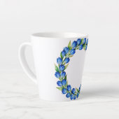 Blaue Blumenkranztasse Milchtasse (Linke Ecke)