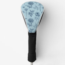 Blaue Blumenmuster