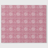 Blaue Blumenmuster Hintergrund Geschenkpapier (Flach)
