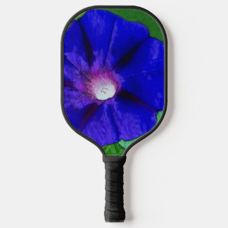 Blaue Blumenmuster Pickleball Schläger