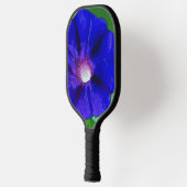 Blaue Blumenmuster  Pickleball Schläger (Links)