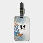 Blaue Blumenschmetterlinge Gepäckanhänger (Vorderseite vertikal)