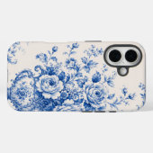 Blaue Blumenurnen-Handyhülle Case-Mate iPhone Hülle (Rückseite (Horizontal))