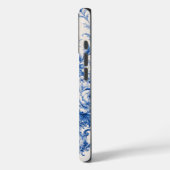 Blaue Blumenurnen-Handyhülle Case-Mate iPhone Hülle (Rückseite / Links)