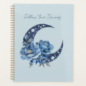 Blaue Blumenvollmond Planer (Vorderseite)