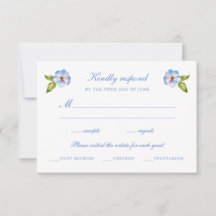 Blaue Blumige Hochzeit