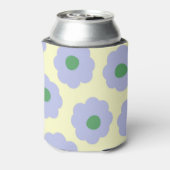 Blaue Blüte Elegantes Retro Drink Dosenkühler (Kanne Rückseite)