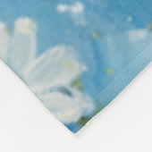 Blaue Blüte Fleecedecke (Ecke)