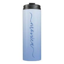 Blaue Blüte Leuchtende Blüte Elegante Signatur