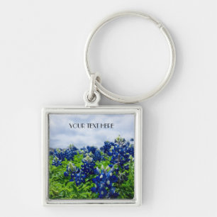 Blaue Blüten Bluebonnets Texas Texaner Floral Schlüsselanhänger