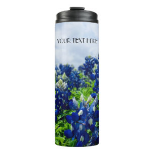 Blaue Blüten Bluebonnets Texas Texaner Floral Thermosbecher