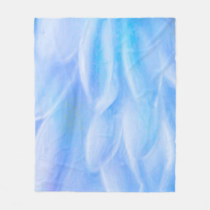 Blaue Blüten Fleece-Decke Fleecedecke