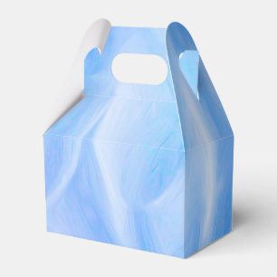Blaue Blüten Giebel Gefallen Box Geschenkschachtel