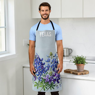Blaue Blüten von Bluebonnets Texas Texanischer Sta Schürze