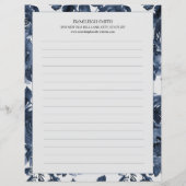 Blaue Blüten Weiß, 2 Seiten Linde (Vorderseite)