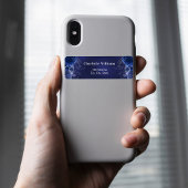 Blaue Blütenblätter Rose Rücksendeadresse