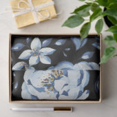 Blaue Blütenblätterung Seidenpapier (Geschenk)