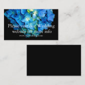 Blaue Blütenblumen Blauer Hydrangea Rose Visitenkarte (Vorne/Hinten)