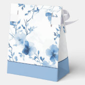 Blaue Blütenblüte, Geschenkschachtel (Rückseite)