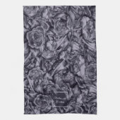 Blaue Blütenblüte Geschirrtuch (Vertikal)