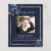 Blaue Blütenflora des Silberbeerungsprogramms für (Vorderseite)