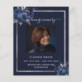 Blaue Blütenflora des Silberbeerungsprogramms für (Vorderseite)