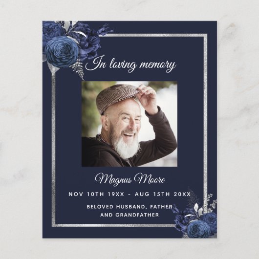 Blaue Blütenflora des Silberbeerungsprogramms für (Vorderseite)