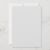 Blaue Blütenhochzeit Einladung (Rückseite)