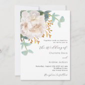 Blaue Blütenpflanze Einladung (Vorderseite)