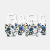 Blaue Blütenrosa Botanische Hochzeit Geschenkschachtel (Ungefaltet)