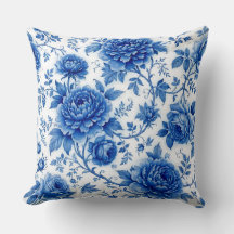 Blaue Blütenrosen Pfingstrosen Kobaltblau Weiß