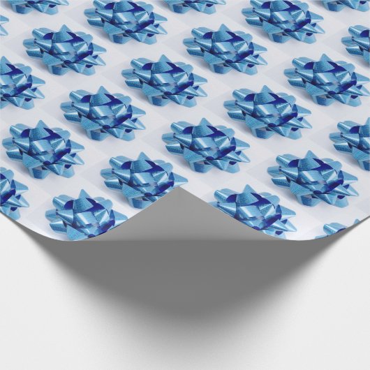 Blaue Bogen Geschenkpapier (Ecke)