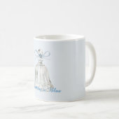 Blaue Bogen Glocke Kaffeetasse (VorderseiteRechts)