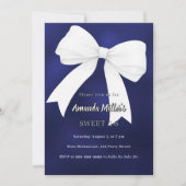 Blaue Bogen Sweet 16 Einladung (Vorderseite)