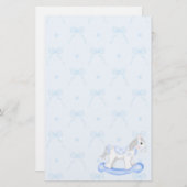 Blaue Bögen und Rocking-Stationierung Briefpapier (Vorne/Hinten)