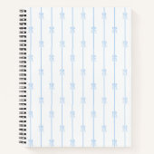 Blaue Bogen und Streifen Notizblock (Vorderseite)