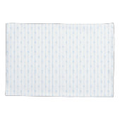 Blaue Bogen und Streifen Pillowcase Kissenbezug (Rückseite-Links)