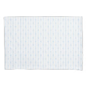 Blaue Bogen und Streifen Pillowcase Kissenbezug (Vorderseite-Links)