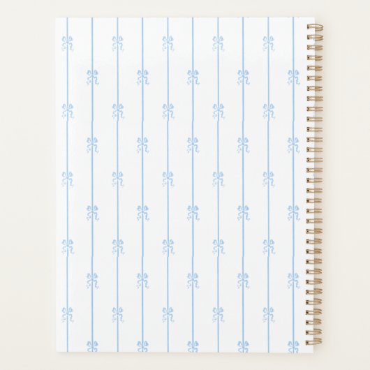 Blaue Bogen und Streifen Planer (Rückseite)