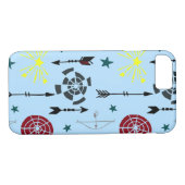 Blaue Bogenbäume Pfeile und Ziele Case-Mate iPhone Hülle (Rückseite (Horizontal))