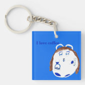 Blaue Bohne Schlüsselanhänger (Vorderseite)