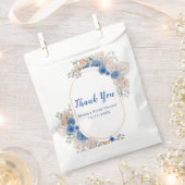 Blaue Boho-Pampasgras-Brautparty Geschenktütchen (Ausgeschnitten)